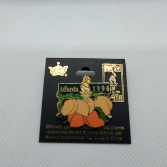 NWT Aminco Atlanta 1996 Peach Olympics Pin - Picture 2 of 2